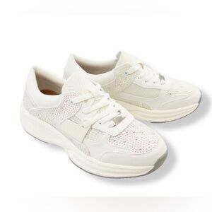 Elegant White Women's Sneakers